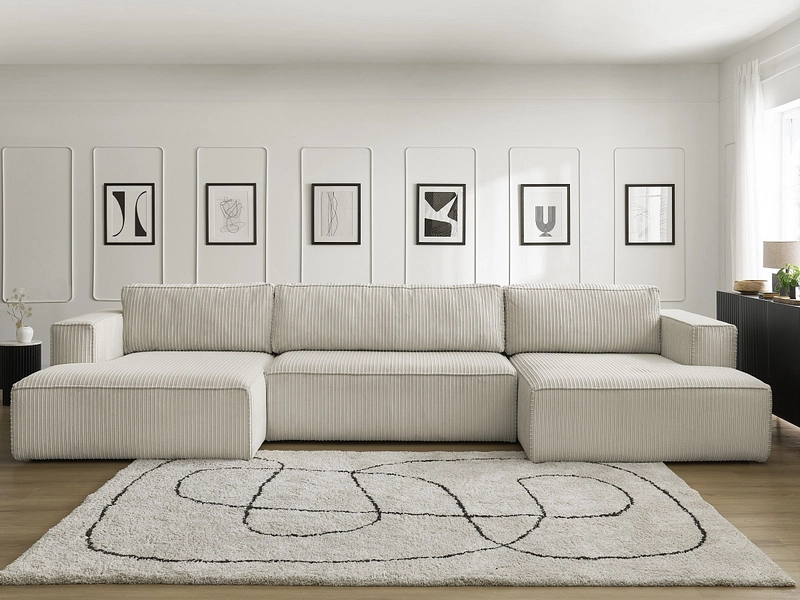 Canapé d'angle panoramique BOBOCHIC NINA