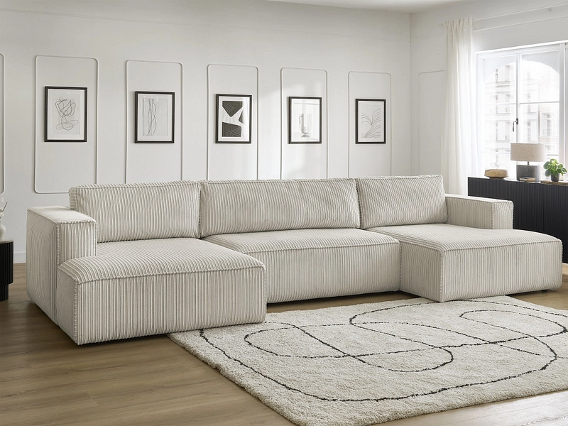 Canapé d'angle panoramique BOBOCHIC NINA