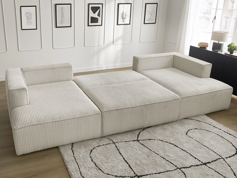 Canapé d'angle panoramique BOBOCHIC NINA