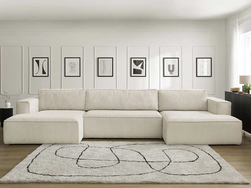 Canapé d'angle panoramique BOBOCHIC NINA