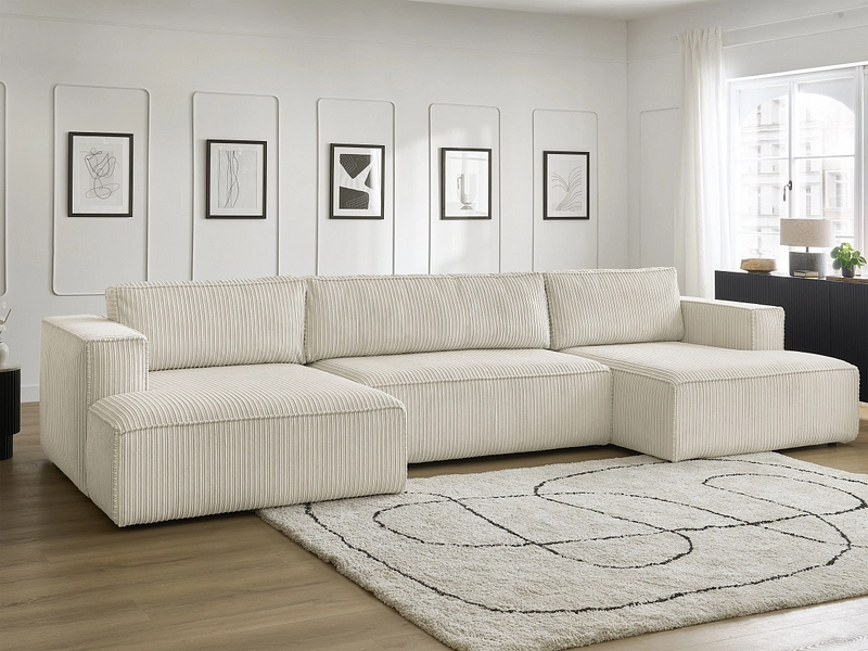 Canapé d'angle panoramique BOBOCHIC NINA