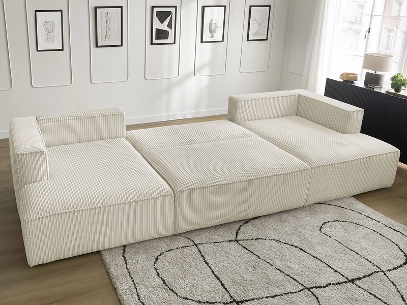 Canapé d'angle panoramique BOBOCHIC NINA