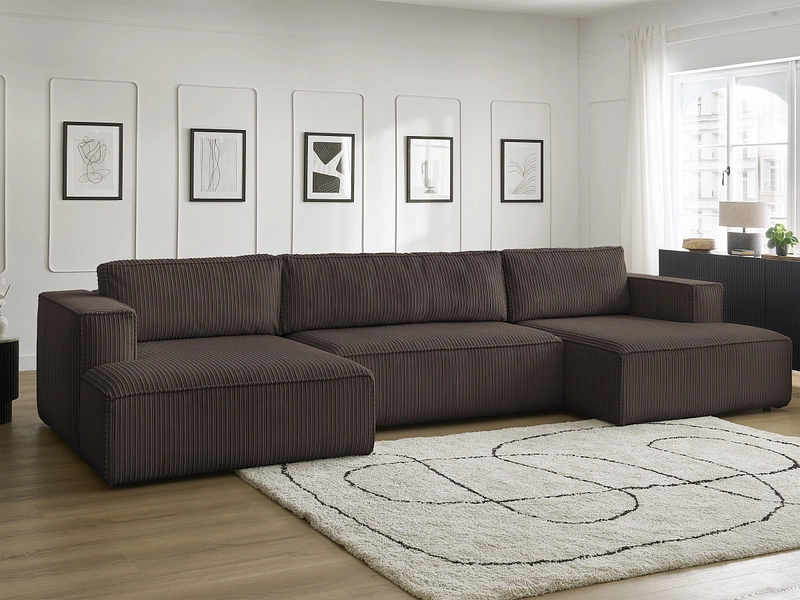 Canapé d'angle panoramique BOBOCHIC NINA