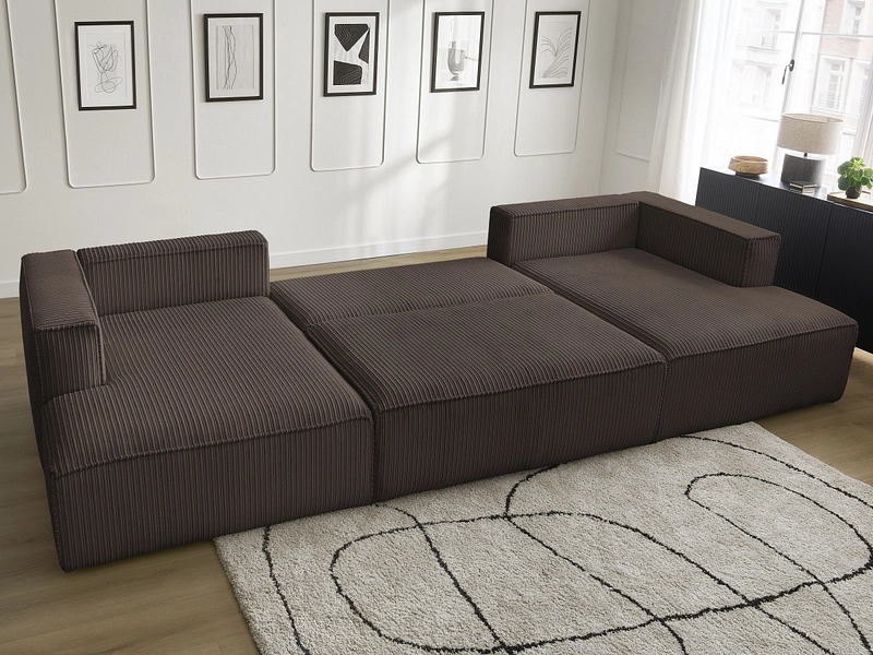 Canapé d'angle panoramique BOBOCHIC NINA