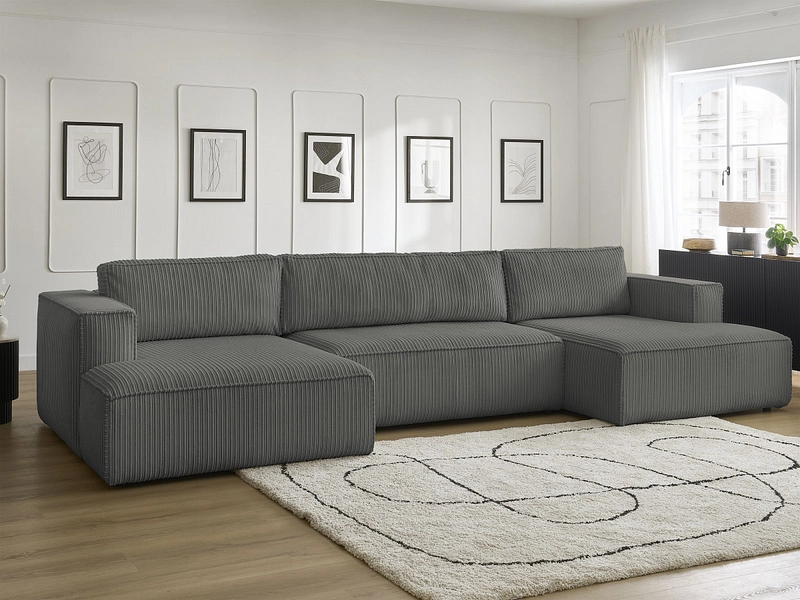 Canapé d'angle panoramique BOBOCHIC NINA