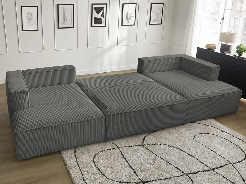 Canapé d'angle panoramique BOBOCHIC NINA