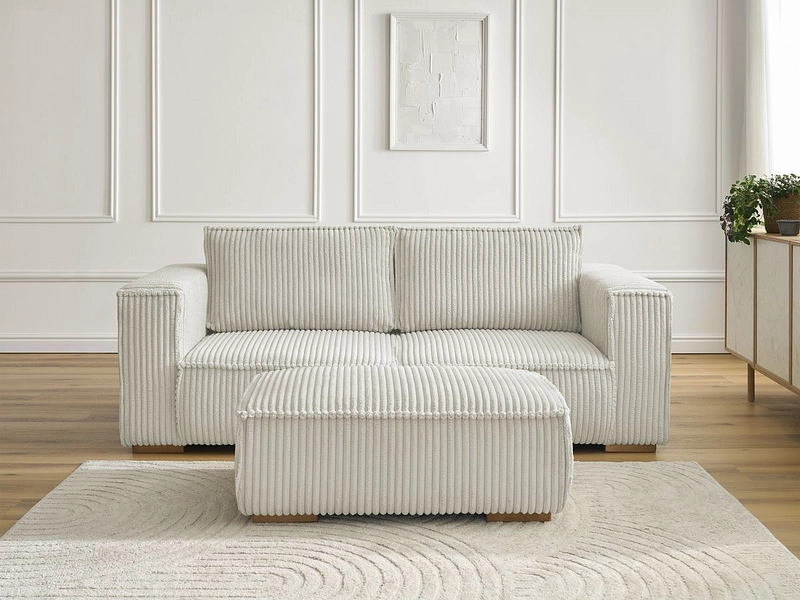 2er Sofa mit Hocker BOBOCHIC CHELSEA