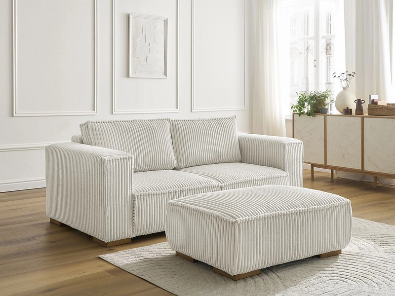 2er Sofa mit Hocker BOBOCHIC CHELSEA