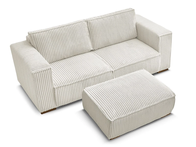 2er Sofa mit Hocker BOBOCHIC CHELSEA