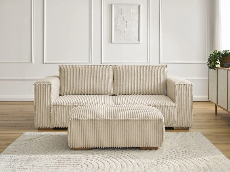 2er Sofa mit Hocker BOBOCHIC CHELSEA