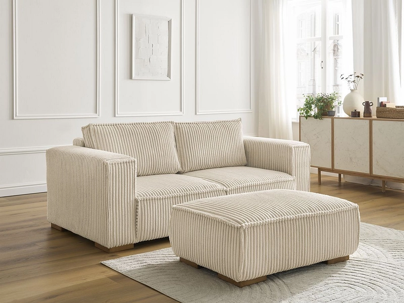 2er Sofa mit Hocker BOBOCHIC CHELSEA