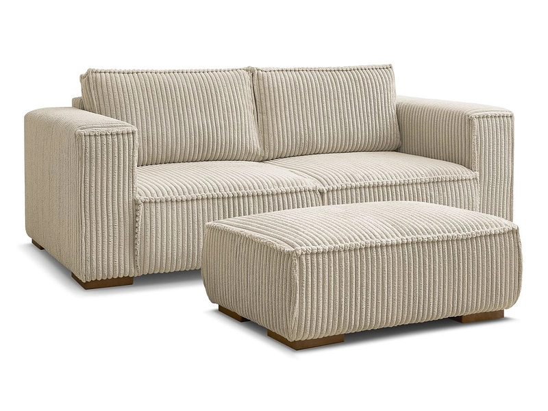 2er Sofa mit Hocker BOBOCHIC CHELSEA