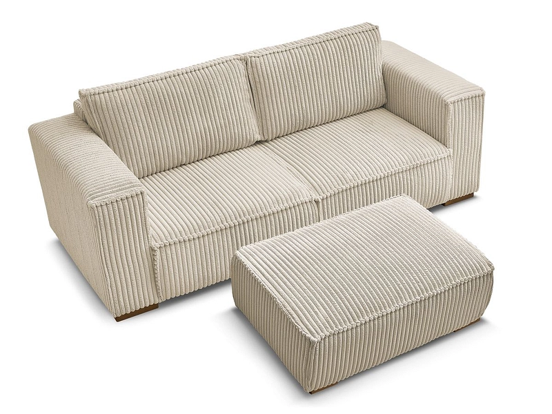 2er Sofa mit Hocker BOBOCHIC CHELSEA