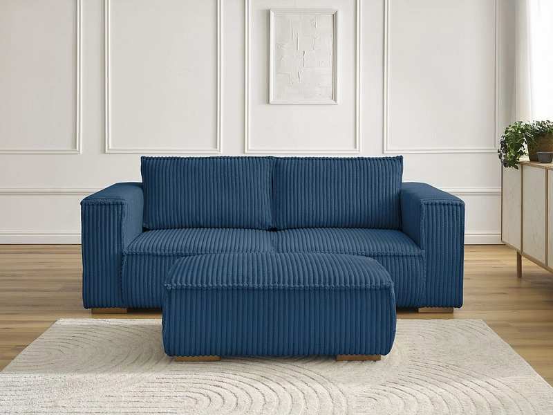 2er Sofa mit Hocker BOBOCHIC CHELSEA