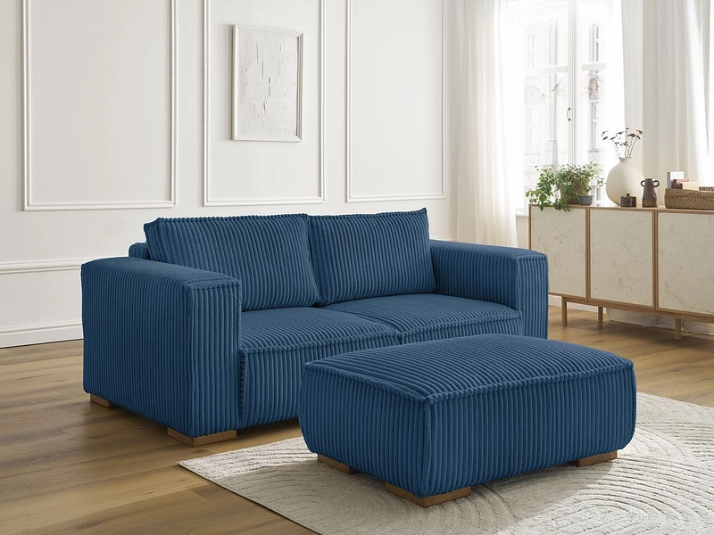 2er Sofa mit Hocker BOBOCHIC CHELSEA