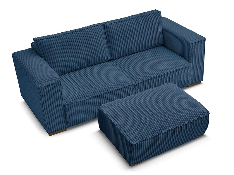 2er Sofa mit Hocker BOBOCHIC CHELSEA