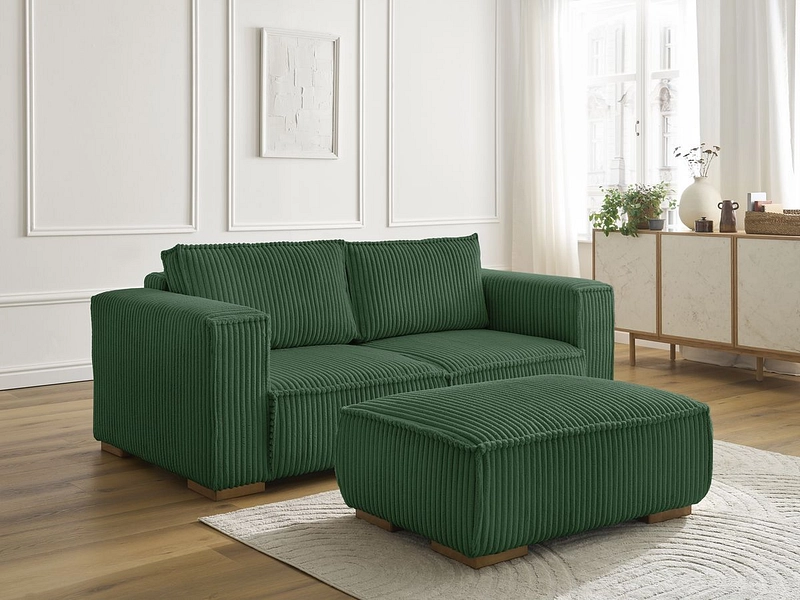 2er Sofa mit Hocker BOBOCHIC CHELSEA