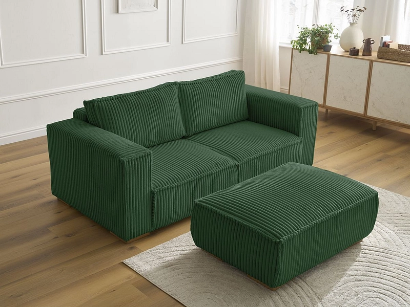 2er Sofa mit Hocker BOBOCHIC CHELSEA