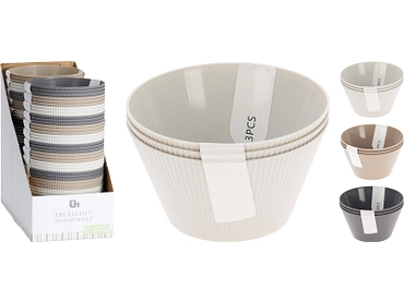 Set de bols EVA polypropylène brun Set de bols EVA polypropylène brun