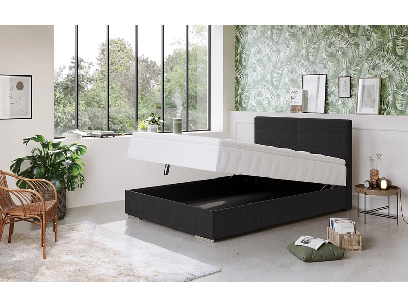 Kastenbett BEN II schwarz Kastenbett BEN II schwarz