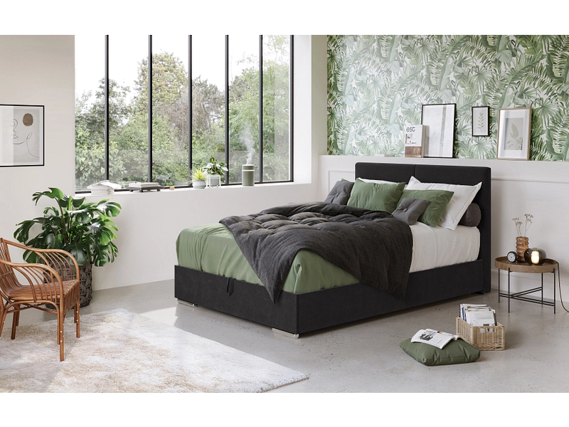Kastenbett BEN II schwarz Kastenbett BEN II schwarz