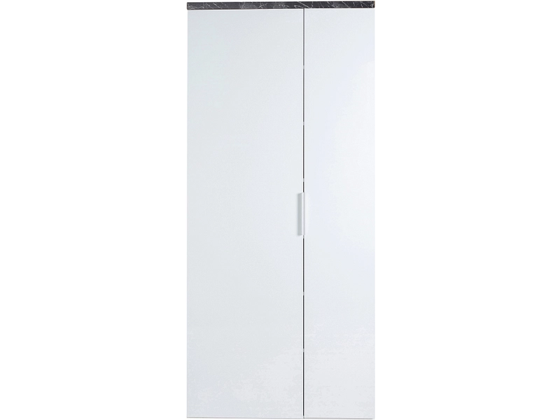 Armoire MUNDI blanc brillant