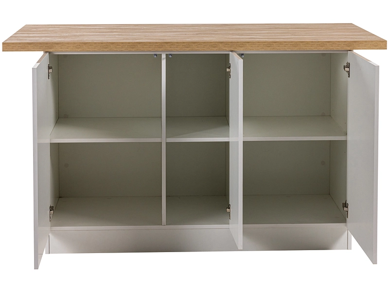 Isola centrale ISCHIA melaminico bianco lucido