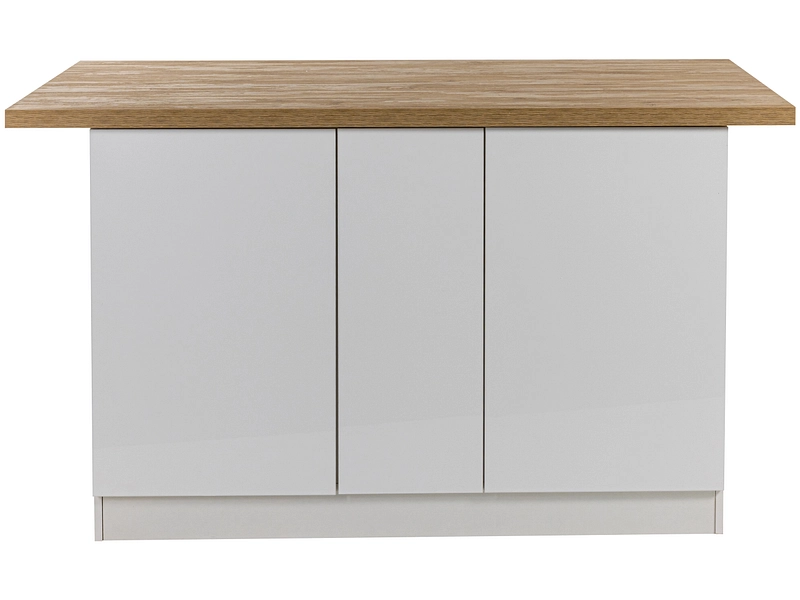 Isola centrale ISCHIA melaminico bianco lucido