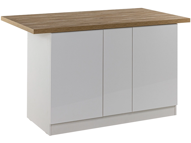 Isola centrale ISCHIA melaminico bianco lucido