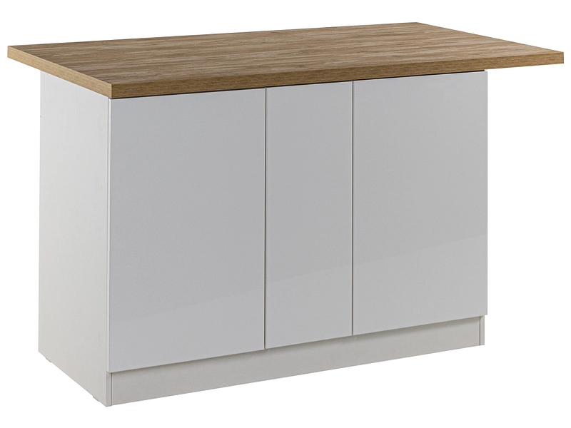 Isola centrale ISCHIA melaminico bianco lucido