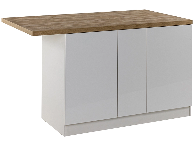 Isola centrale ISCHIA melaminico bianco lucido