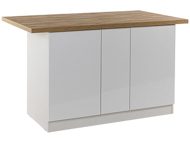 Isola centrale ISCHIA melaminico bianco lucido