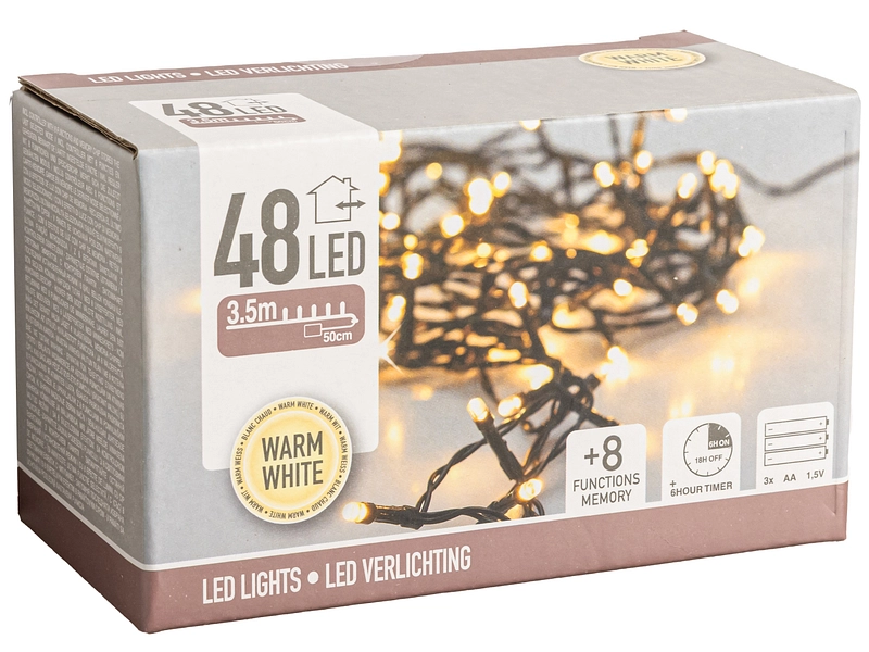 Lichtergirlande HOLY Schwarz