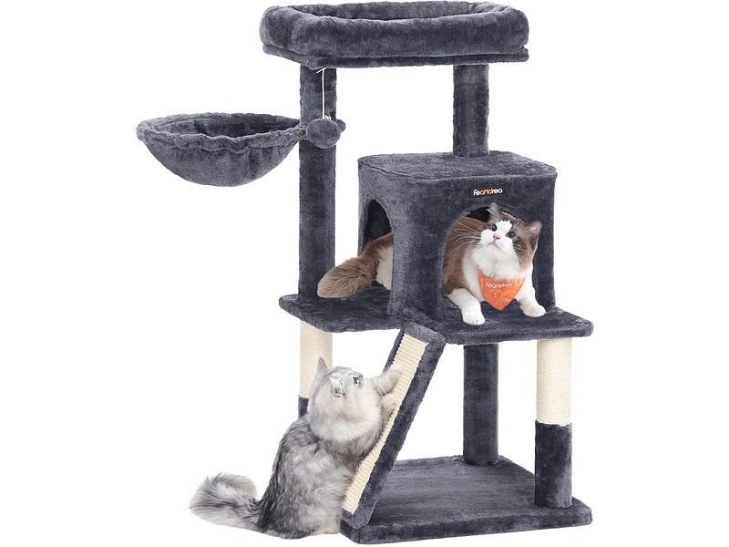 Arbre à chat FEANDREA Panneau de particules gris foncé