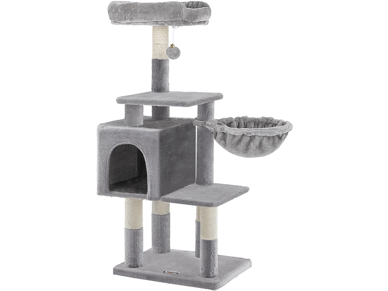 Arbre à chat FEANDREA Panneau de particules gris clair