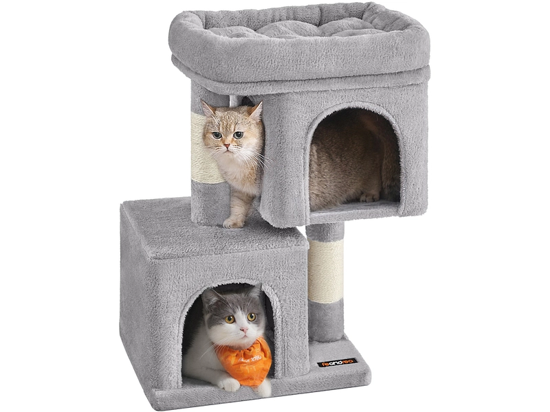 Arbre à chat FEANDREA Panneau de particules gris clair