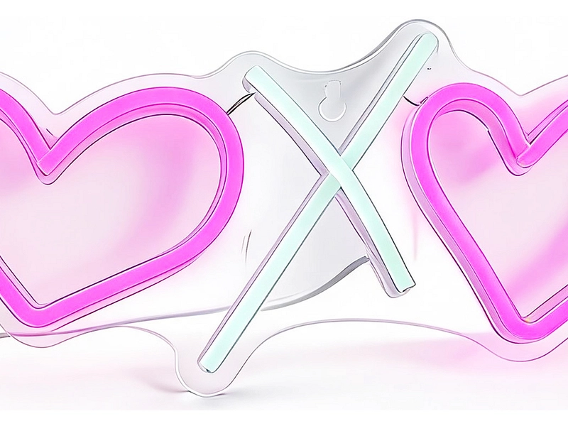 Lampe à poser LED multicolore XOXO Lampe à poser LED multicolore XOXO