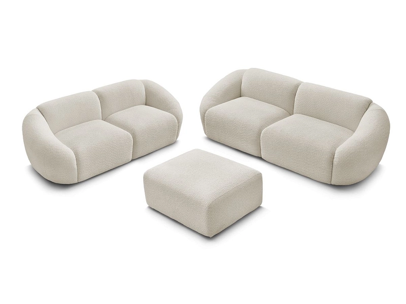 BOBOCHIC 2er + 3er Sofa TINA