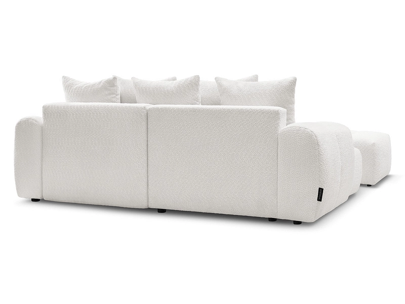 Canapé d'angle avec pouf BOBOCHIC ROXELANE