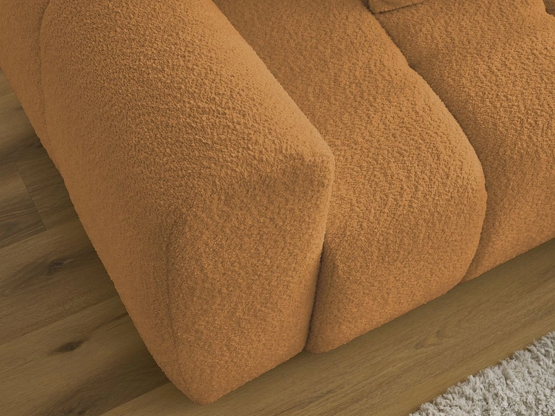 Canapé d'angle avec pouf BOBOCHIC ROXELANE