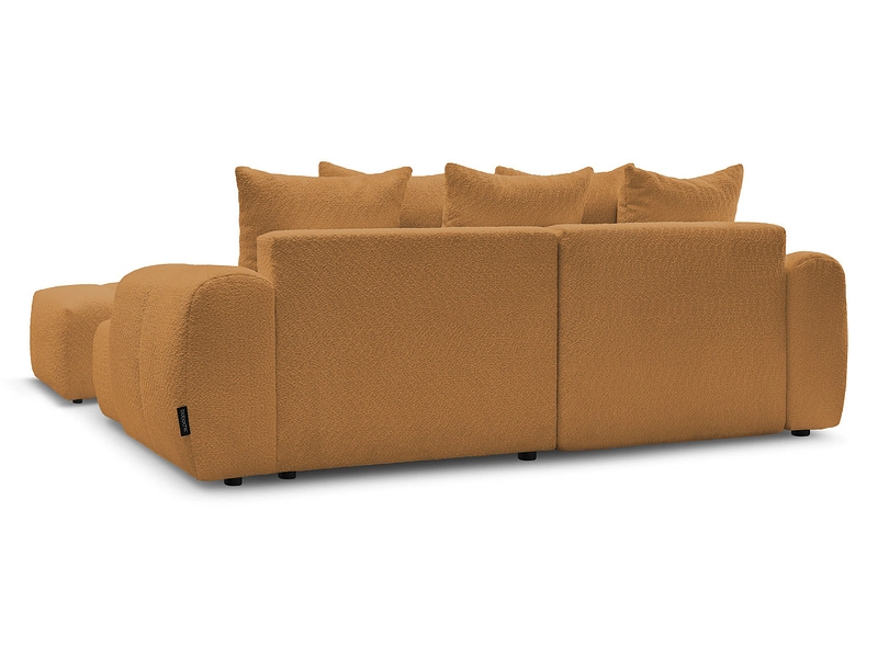 Canapé d'angle avec pouf BOBOCHIC ROXELANE