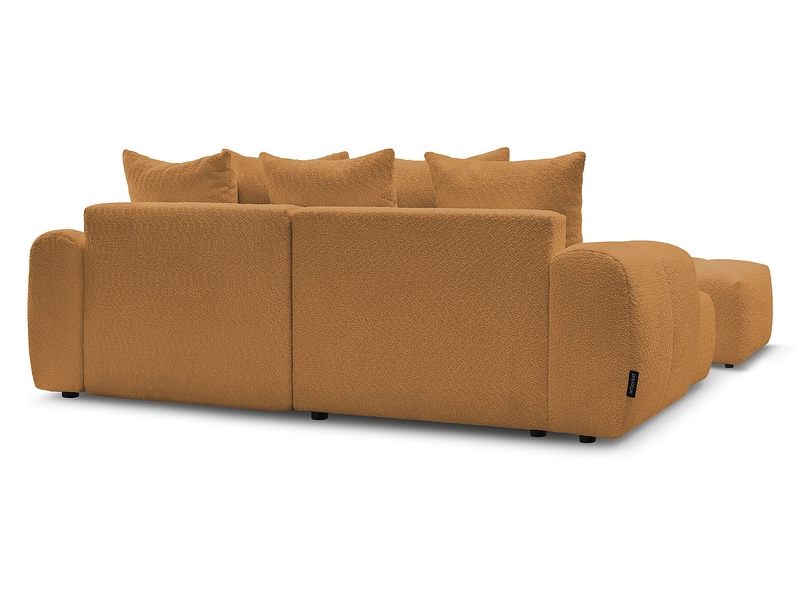 Canapé d'angle avec pouf BOBOCHIC ROXELANE