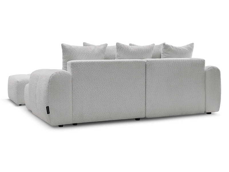 Canapé d'angle avec pouf BOBOCHIC ROXELANE