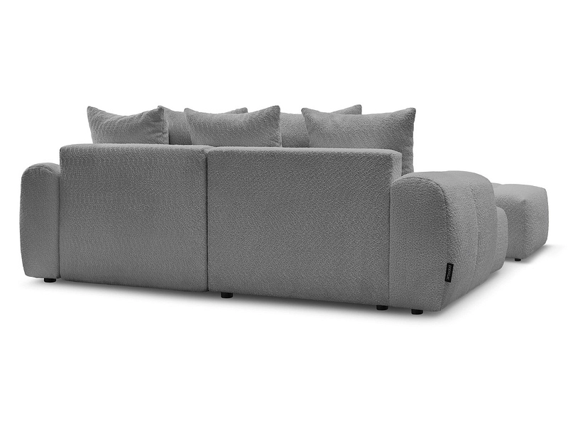 Canapé d'angle avec pouf BOBOCHIC ROXELANE