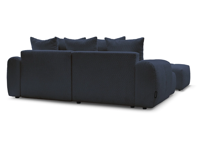 Canapé d'angle avec pouf BOBOCHIC ROXELANE