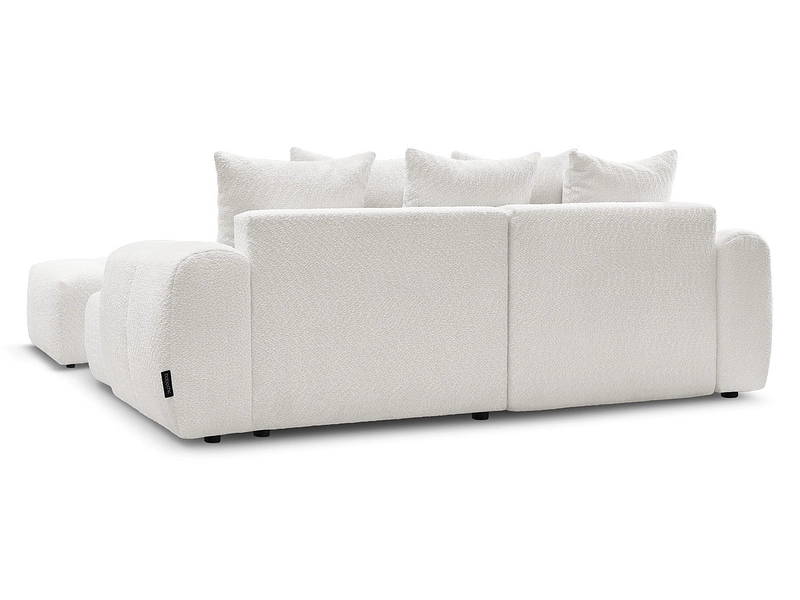 Canapé d'angle avec pouf BOBOCHIC ROXELANE