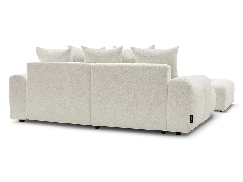 Canapé d'angle avec pouf BOBOCHIC ROXELANE