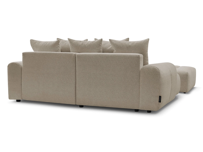 Canapé d'angle avec pouf BOBOCHIC ROXELANE