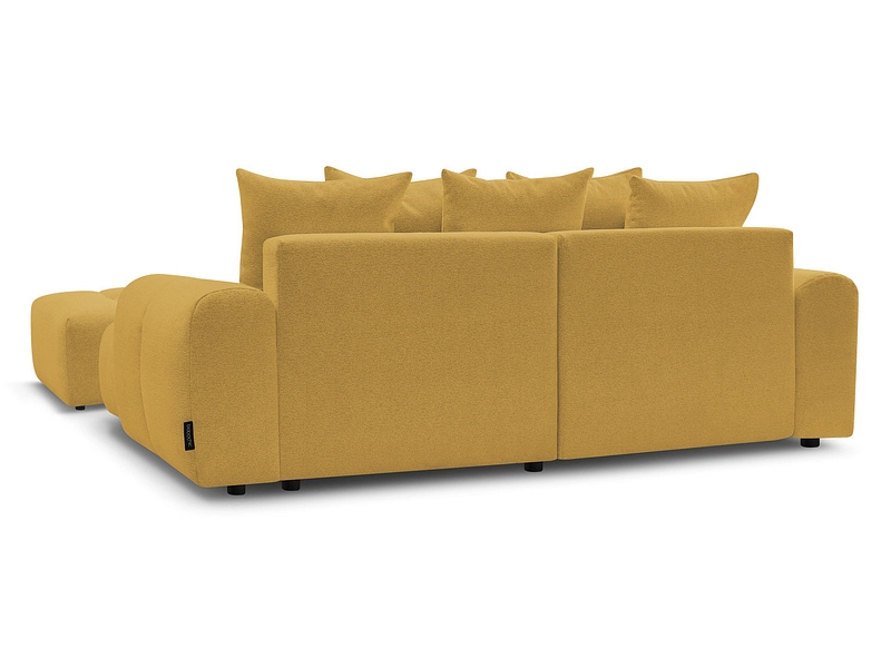 Canapé d'angle avec pouf BOBOCHIC ROXELANE