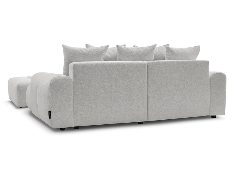 Canapé d'angle avec pouf BOBOCHIC ROXELANE